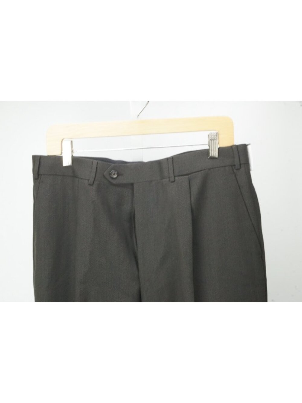 Corneliani Master Brown Woven Wool Mens Dress Pants Sz 50 EU BRAND NEW